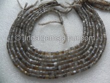 Golden Feldspar Faceted Tyre Shape Beads